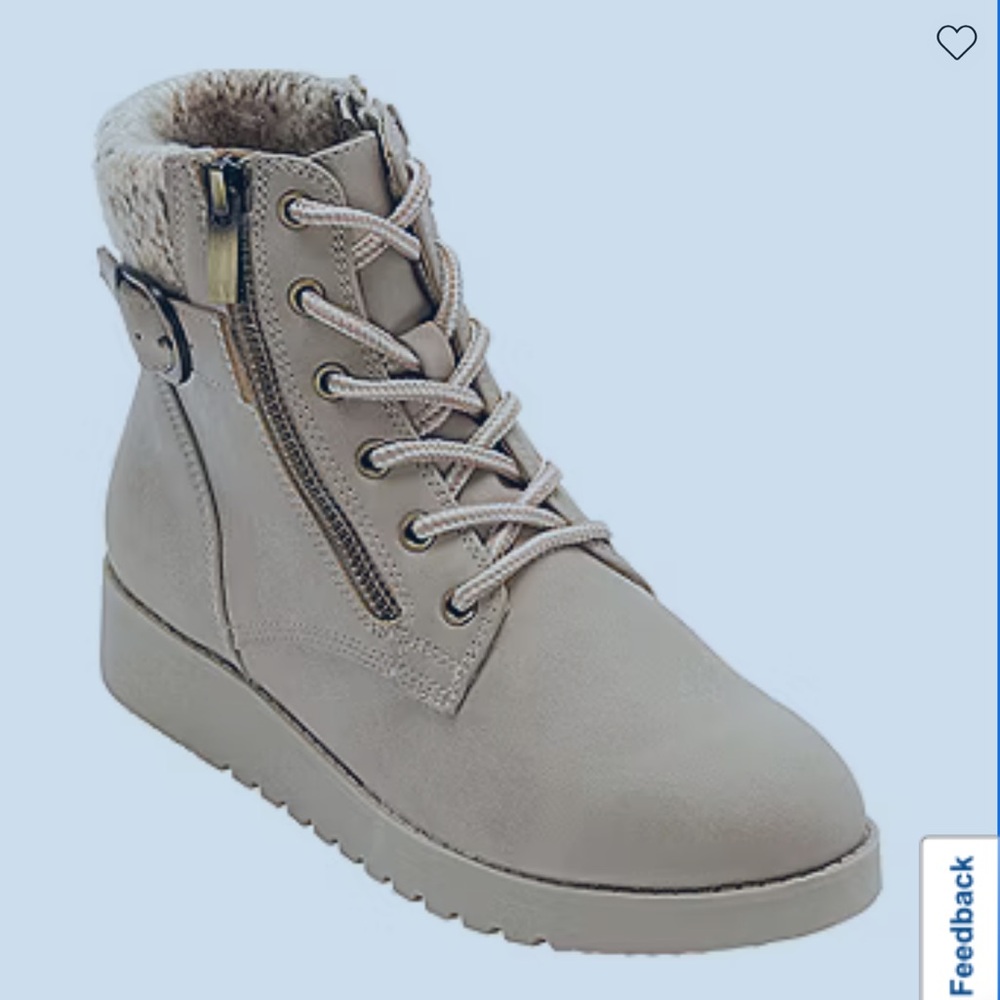 St. John's Bay Womens Sand Frampton Flat Heel Booties NWT - Size 10M